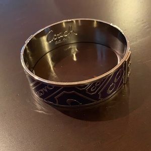 Coach purple & silver bangle